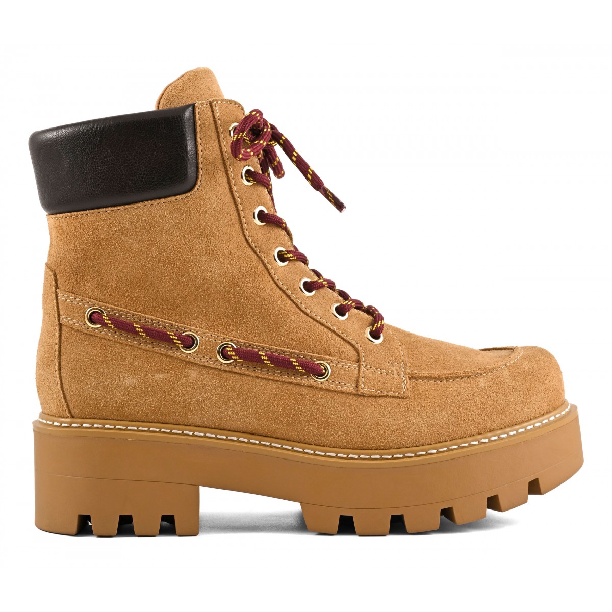 BIXBY - Botte Ã  lacets en cuir suÃ©dÃ©
