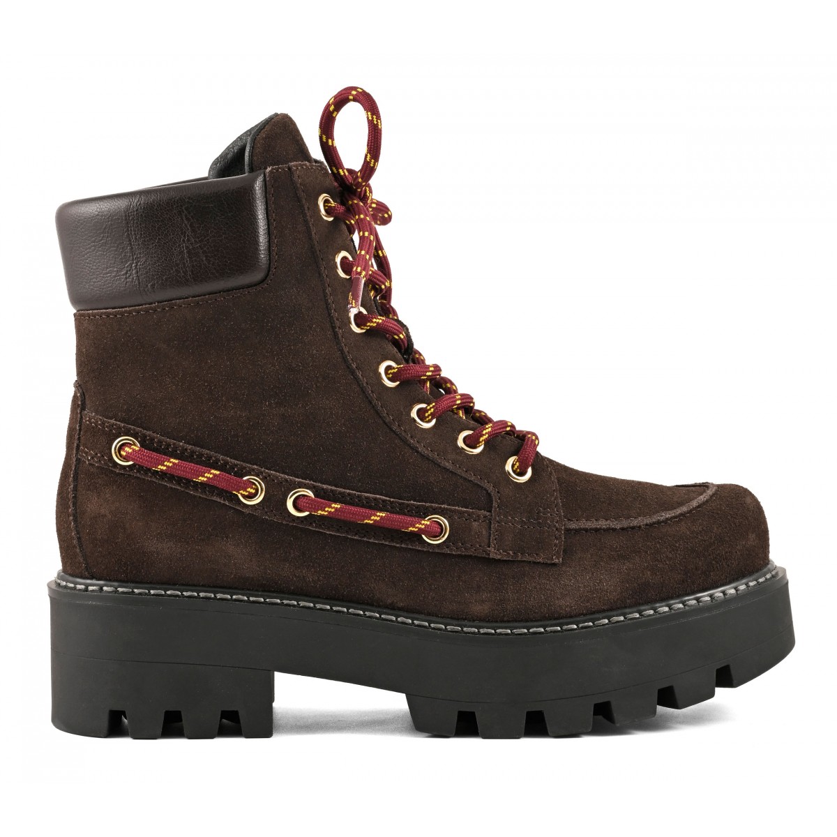 BIXBY - Botte Ã  lacets en cuir suÃ©dÃ©