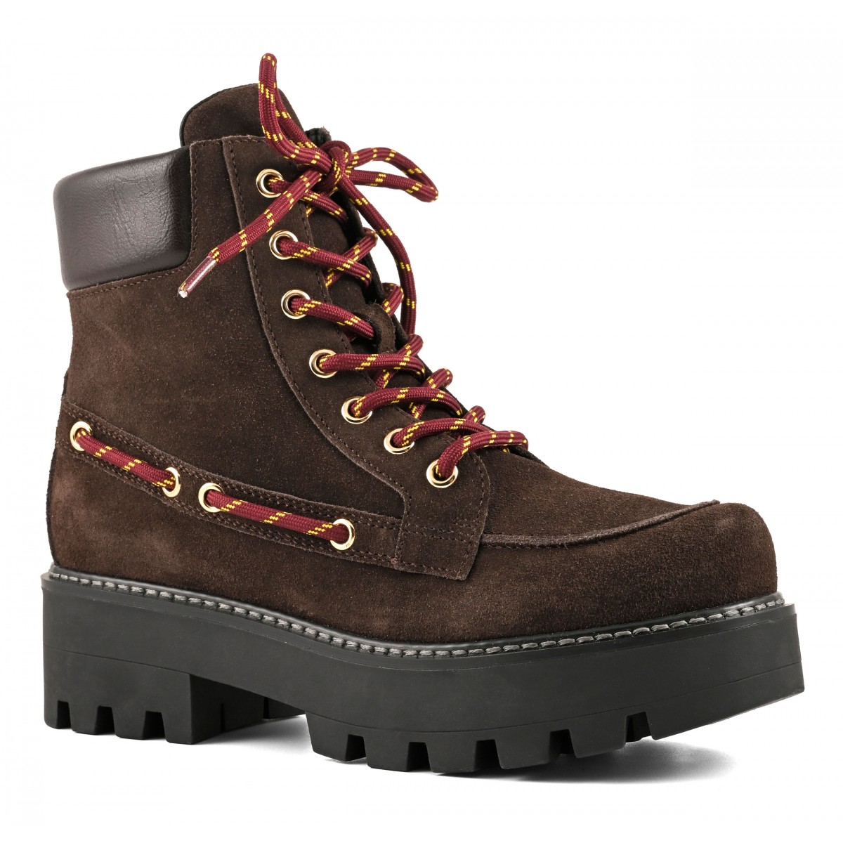 BIXBY - Botte Ã  lacets en cuir suÃ©dÃ©
