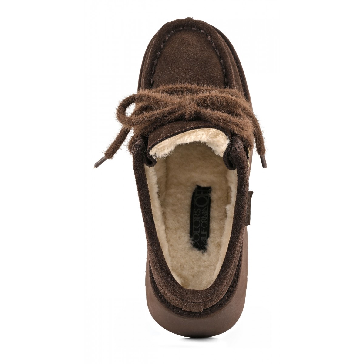 HELEN - Sabot plateforme en cuir suede