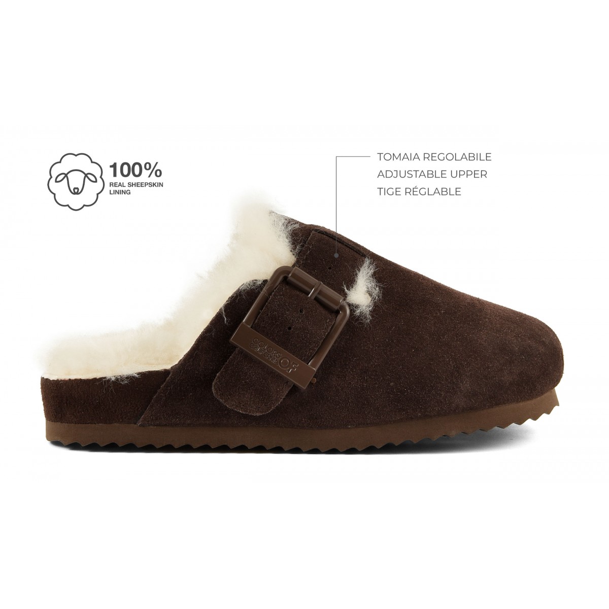 SLOFI SHEEPSKIN - Sabot en cuir avec doublure en mouton