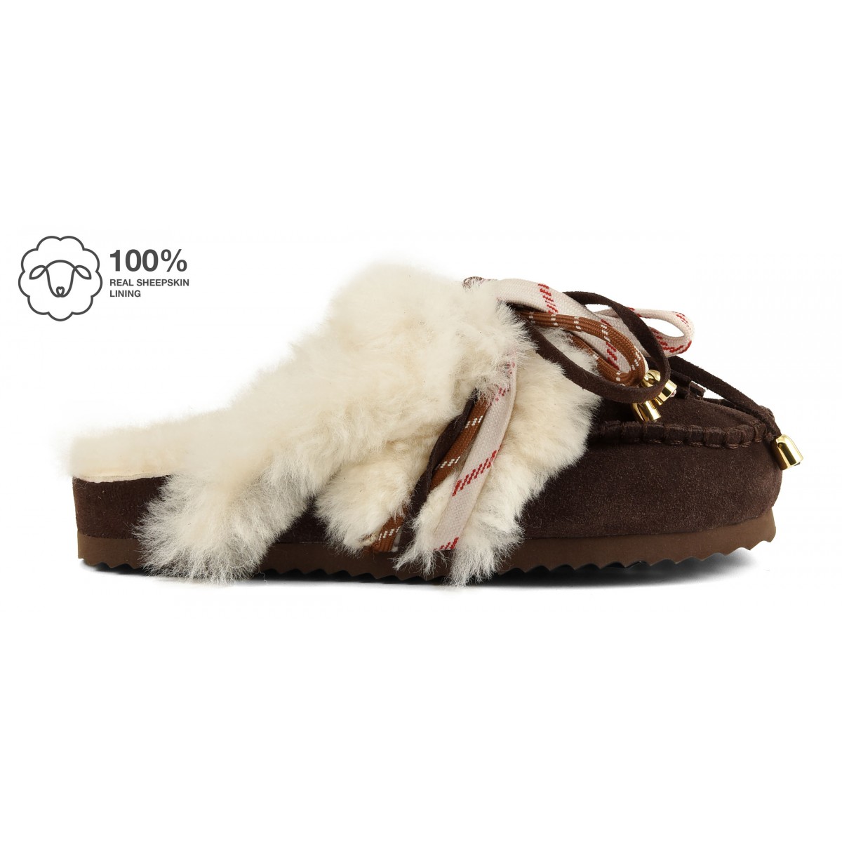 SLOFI SHEEPSKIN - Sabot en cuir avec doublure en mouton