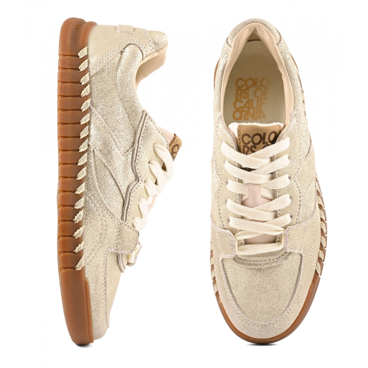 TAHOE - Sneaker en cuir pailletÃ©