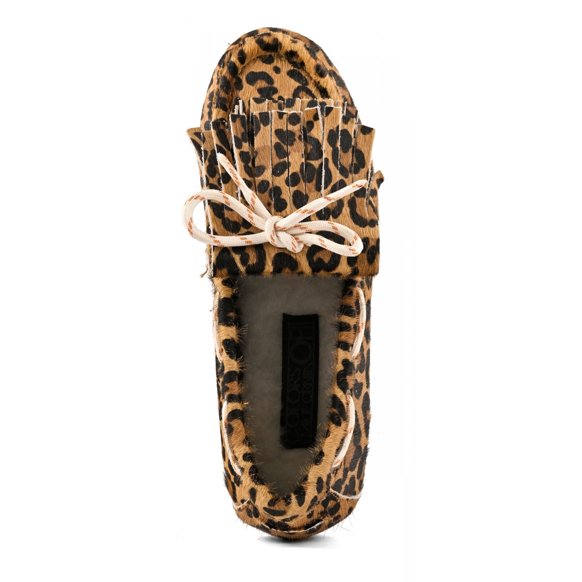 YUCCA - Mocassin en cuir faÃ§on poulain