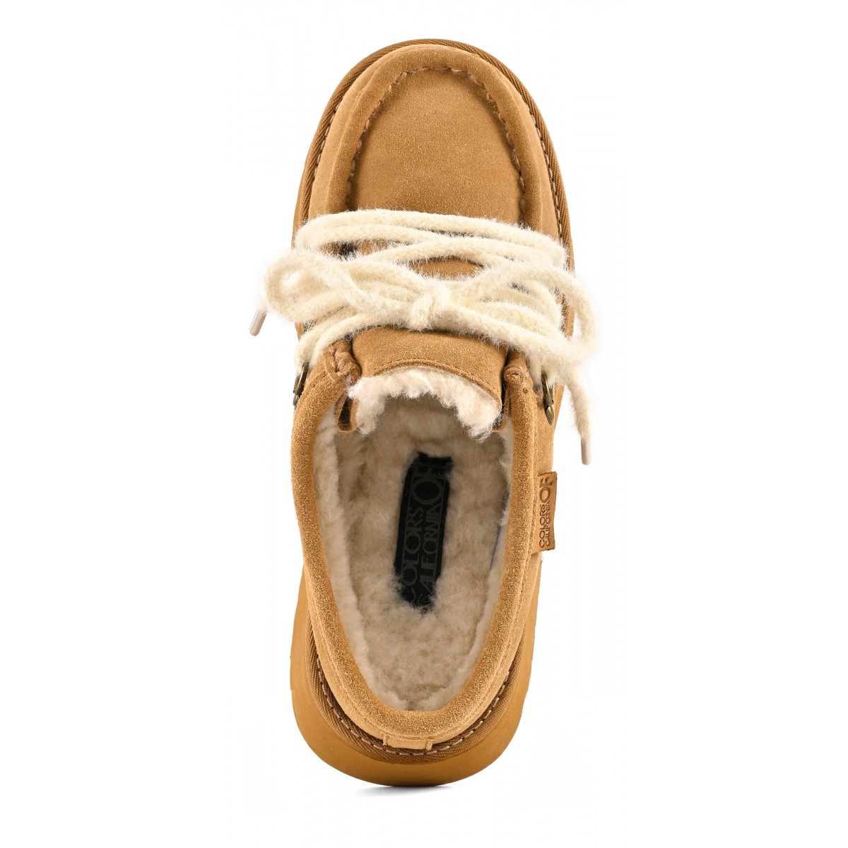 HELEN - Sabot plateforme en cuir suede