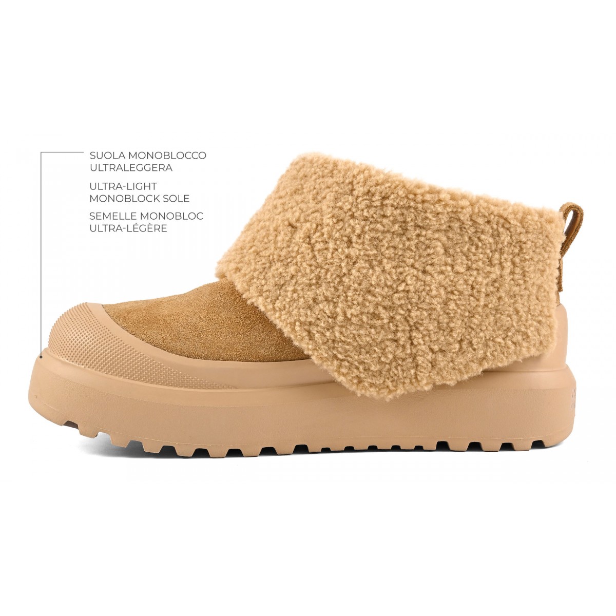 HOODY - Maxi sneaker en cuir