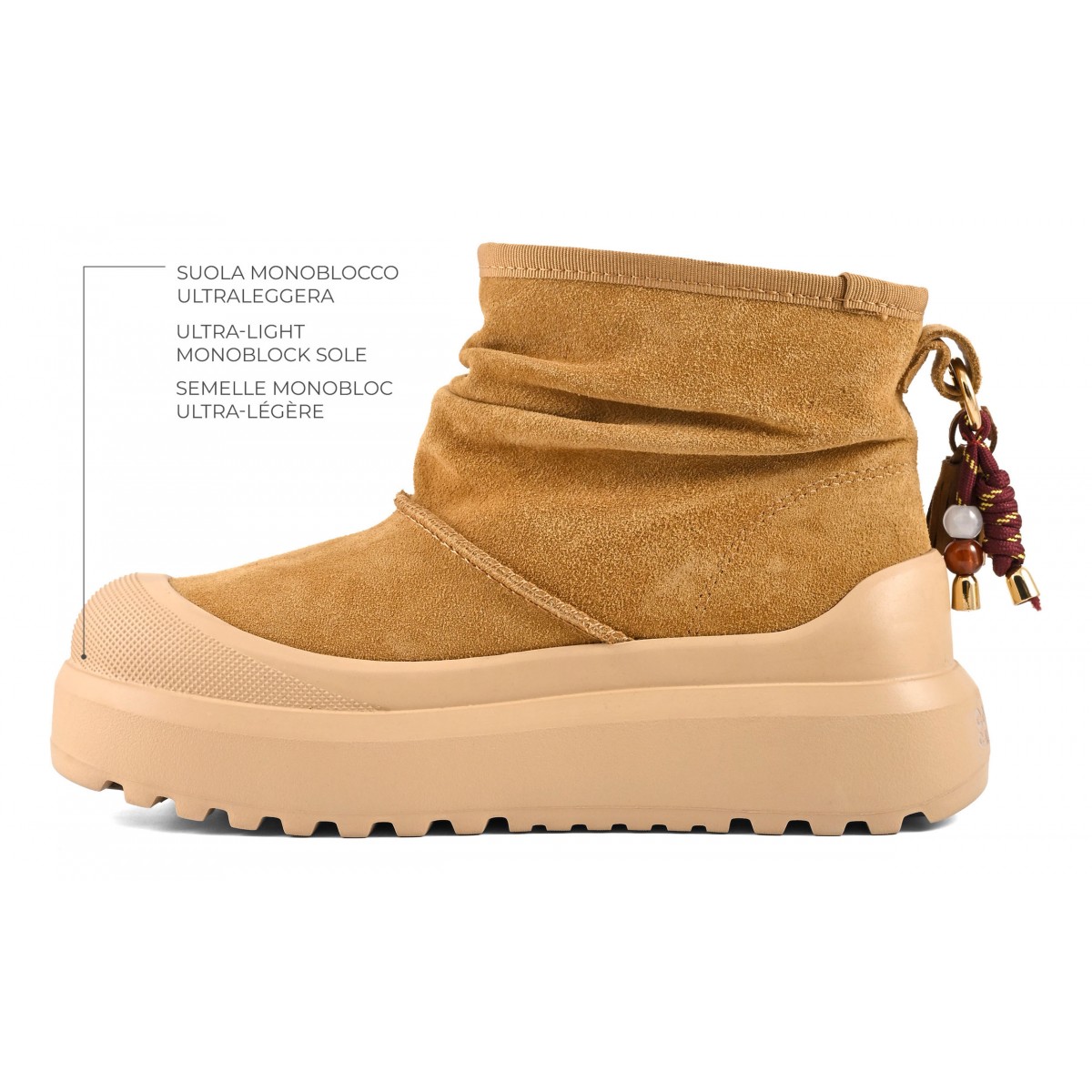 HOODY - Botte en cuir suÃ©dÃ©