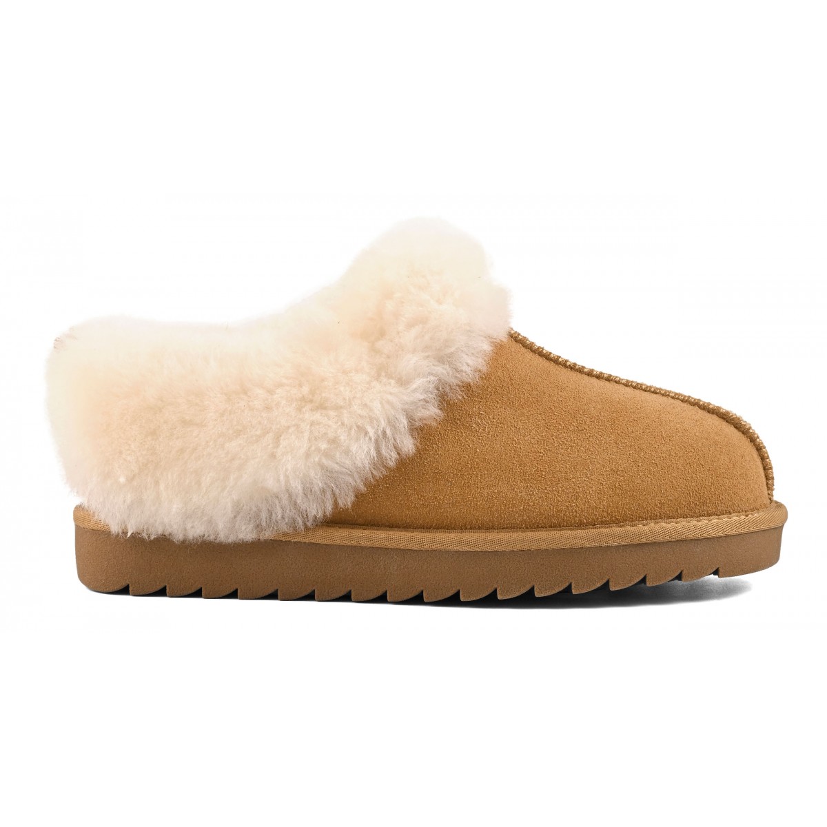 MIWO SHEEPSKIN - Mini botte en cuir avec revers en mouton