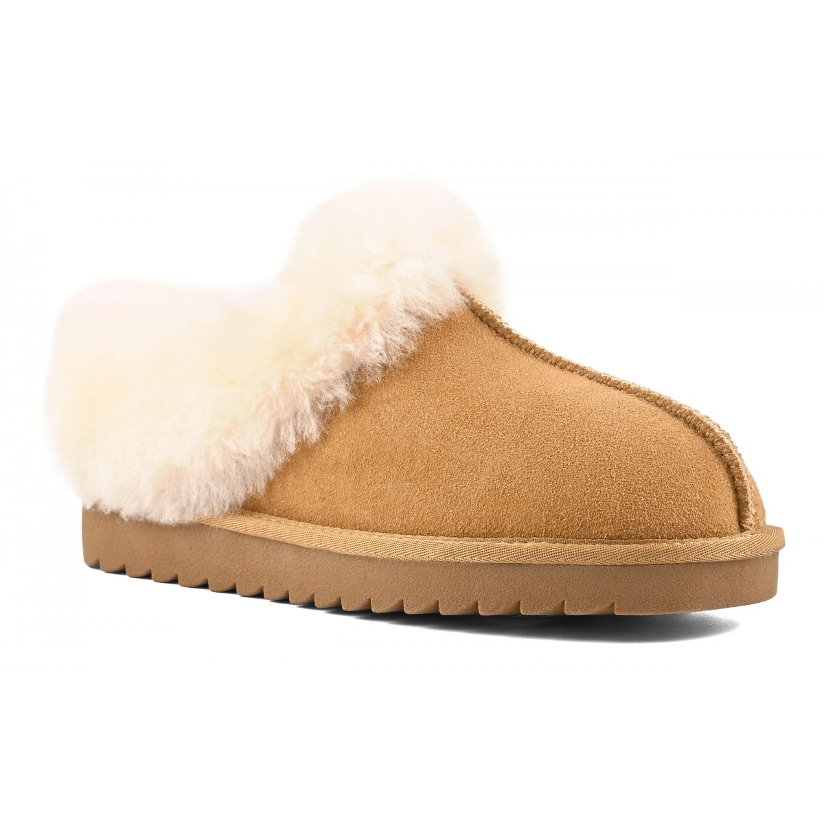 MIWO SHEEPSKIN - Mini botte en cuir avec revers en mouton