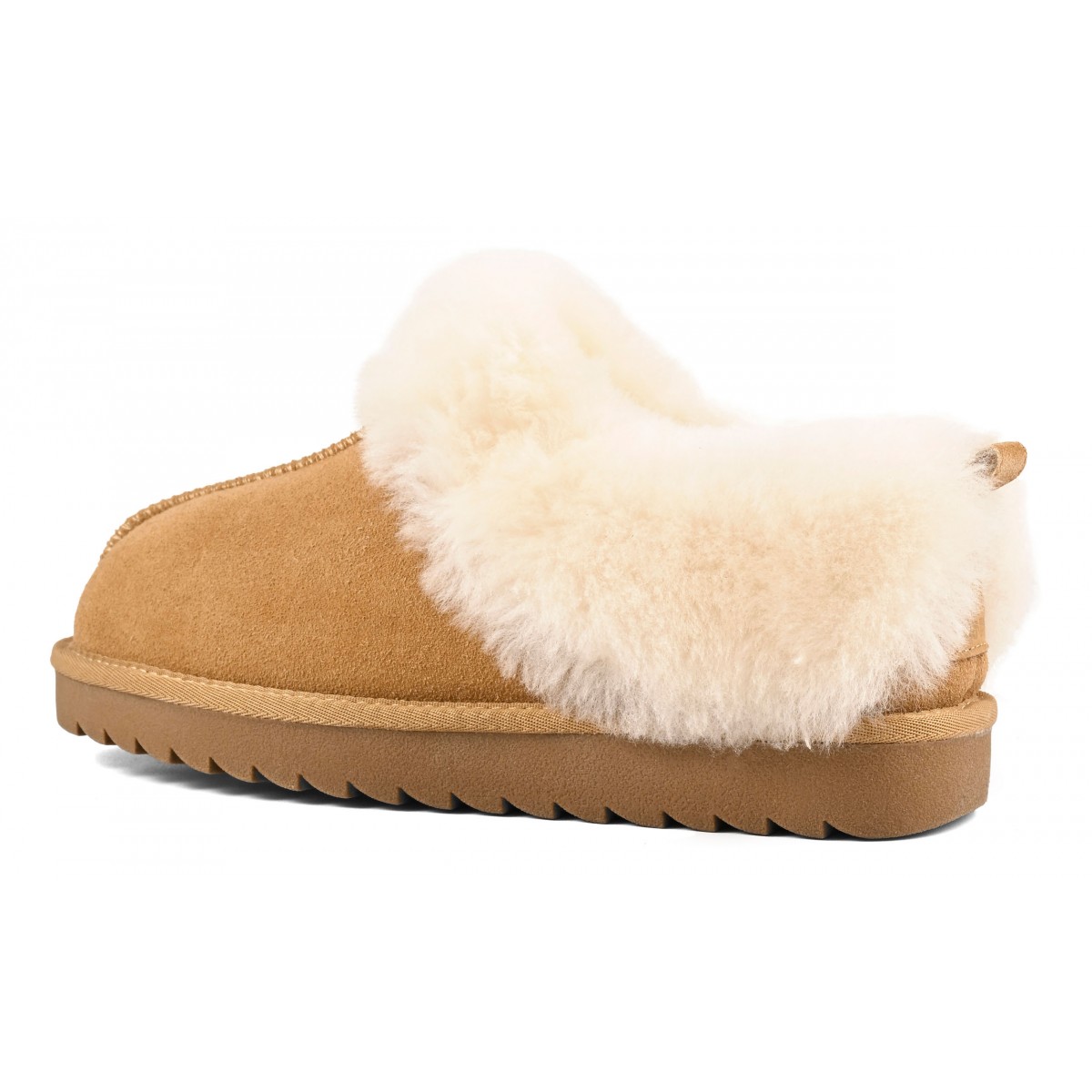MIWO SHEEPSKIN - Mini botte en cuir avec revers en mouton