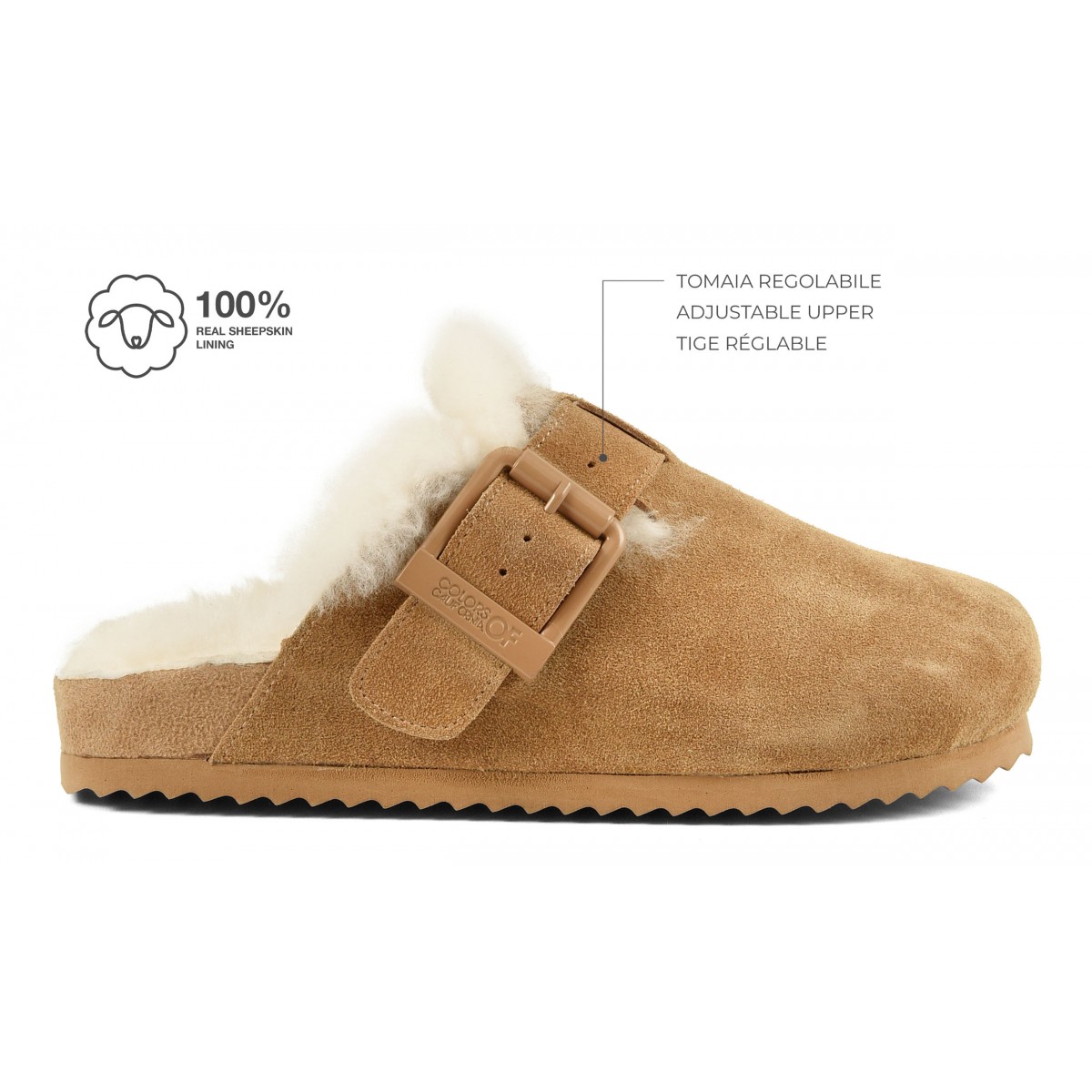 SLOFI SHEEPSKIN - Sabot en cuir avec doublure en mouton