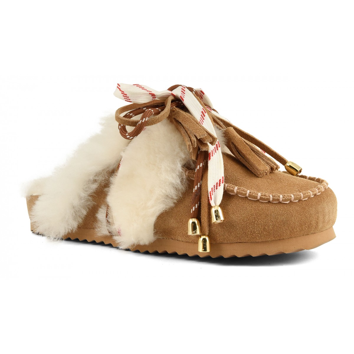 SLOFI SHEEPSKIN - Sabot en cuir avec doublure en mouton