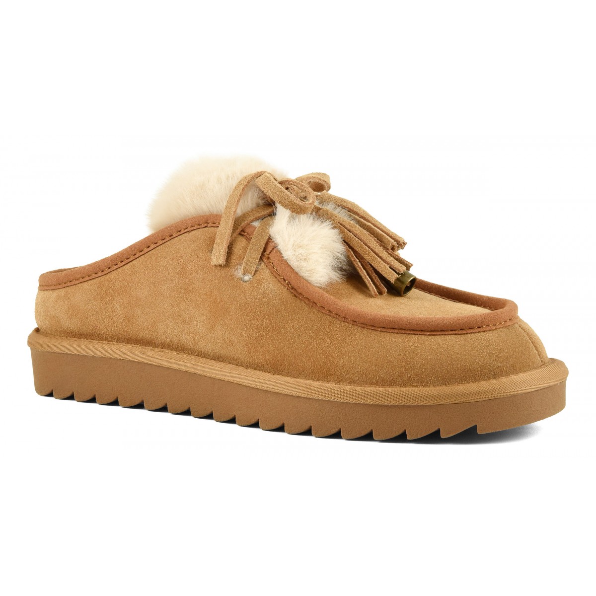 MIWO - Sabot en cuir suede