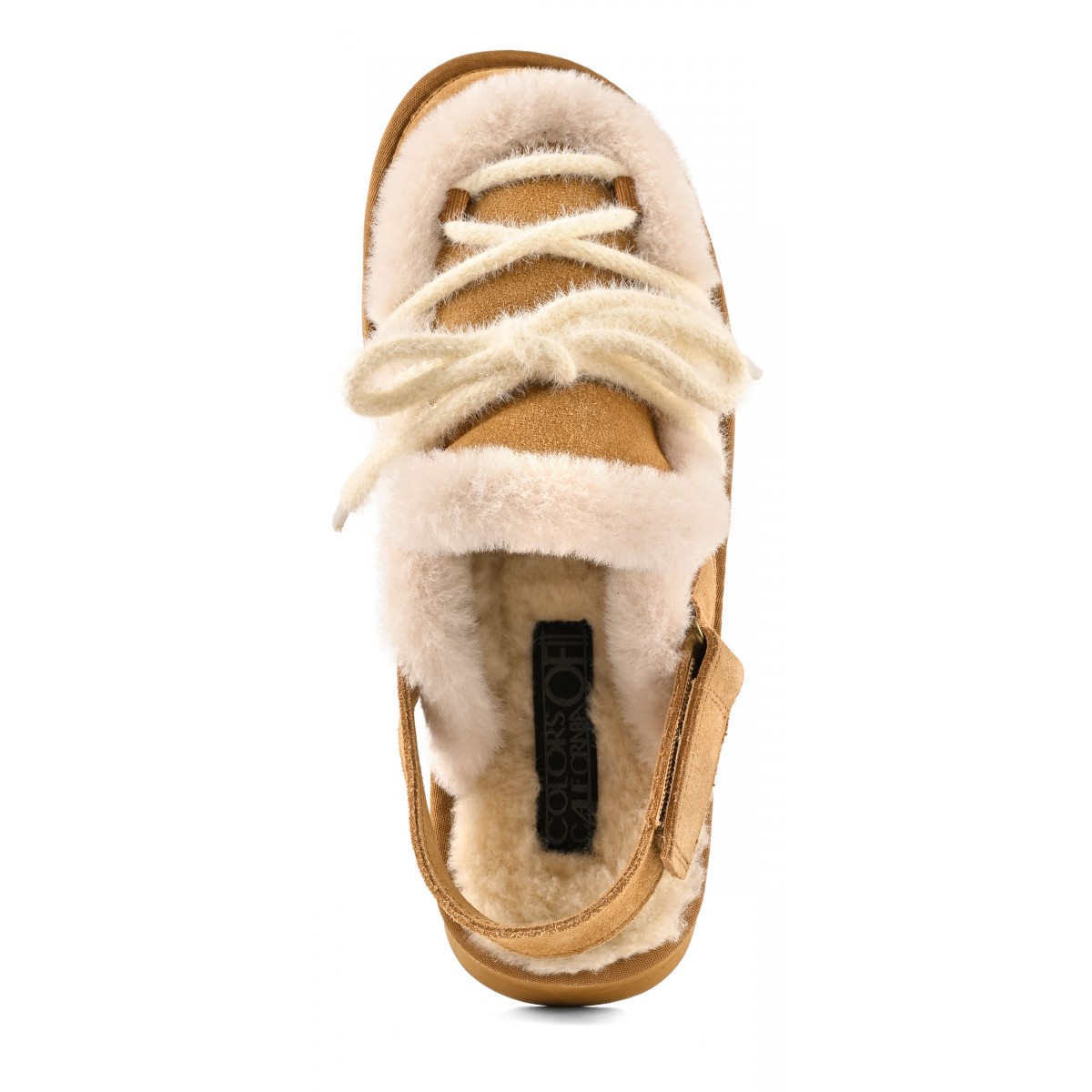 YURO - Sabot plateforme en cuir suede