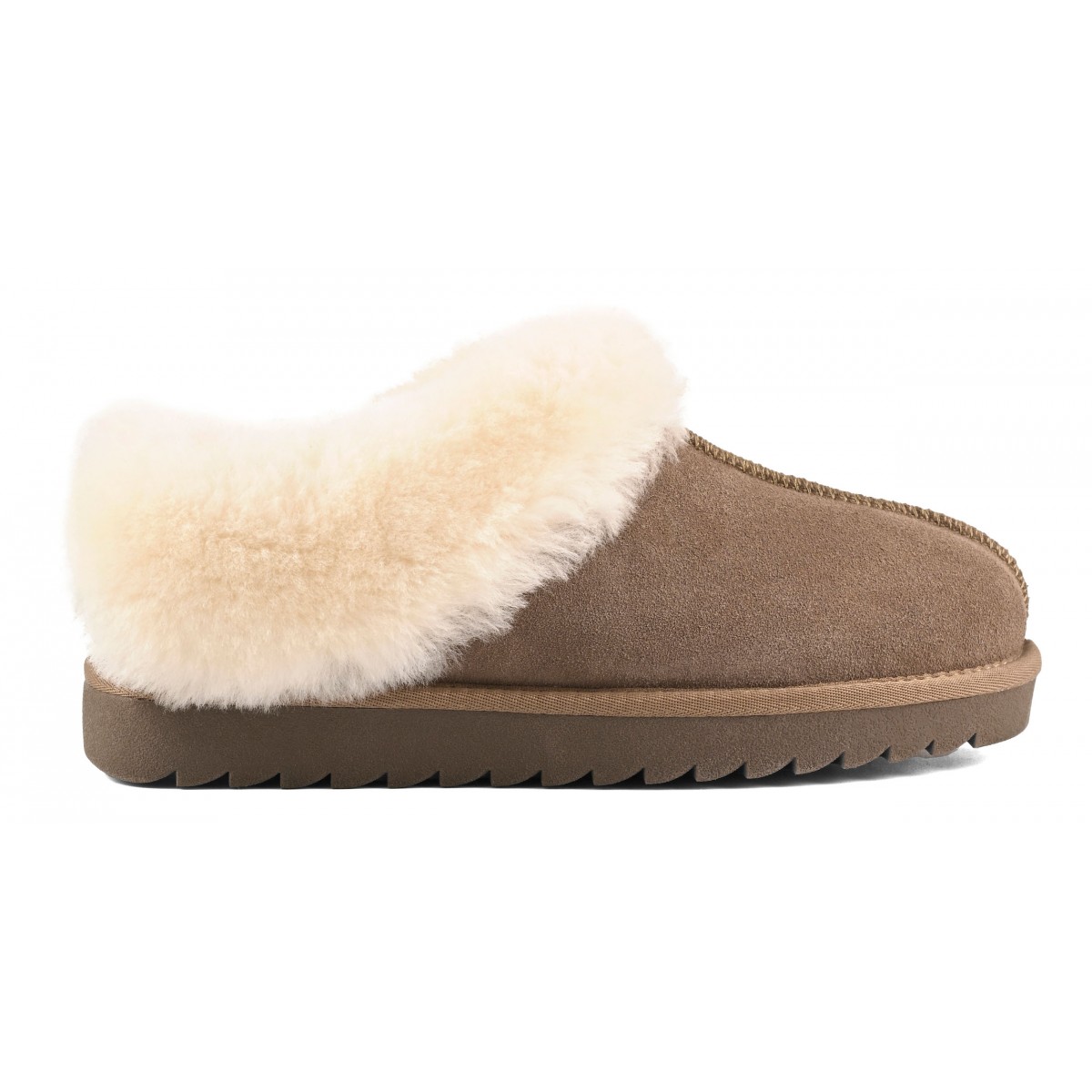 MIWO SHEEPSKIN - Mini botte en cuir avec revers en mouton