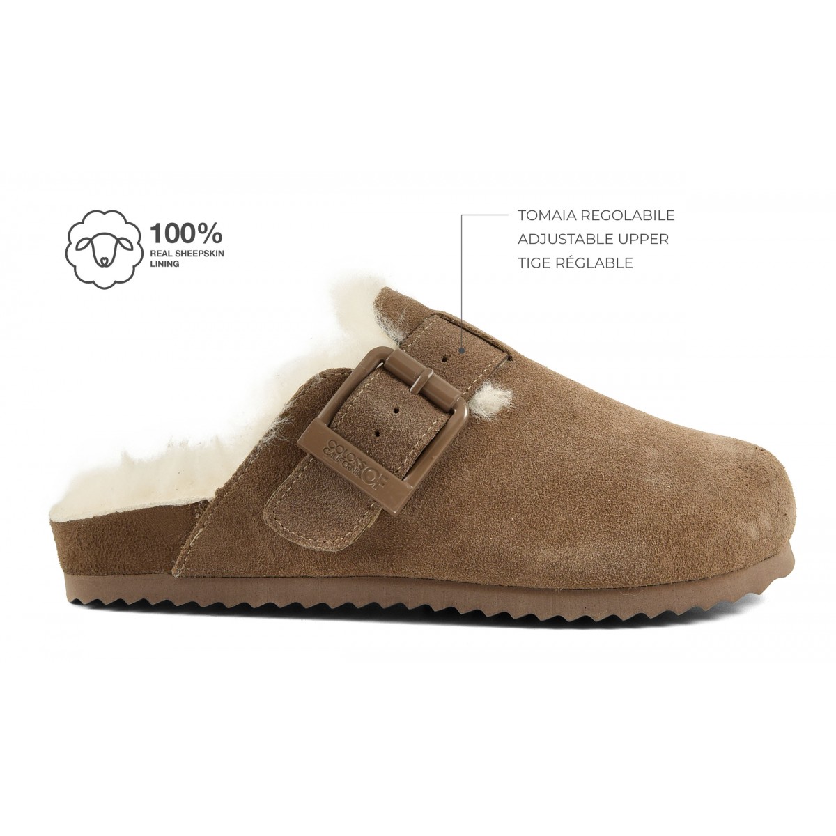 SLOFI SHEEPSKIN - Sabot en cuir avec doublure en mouton