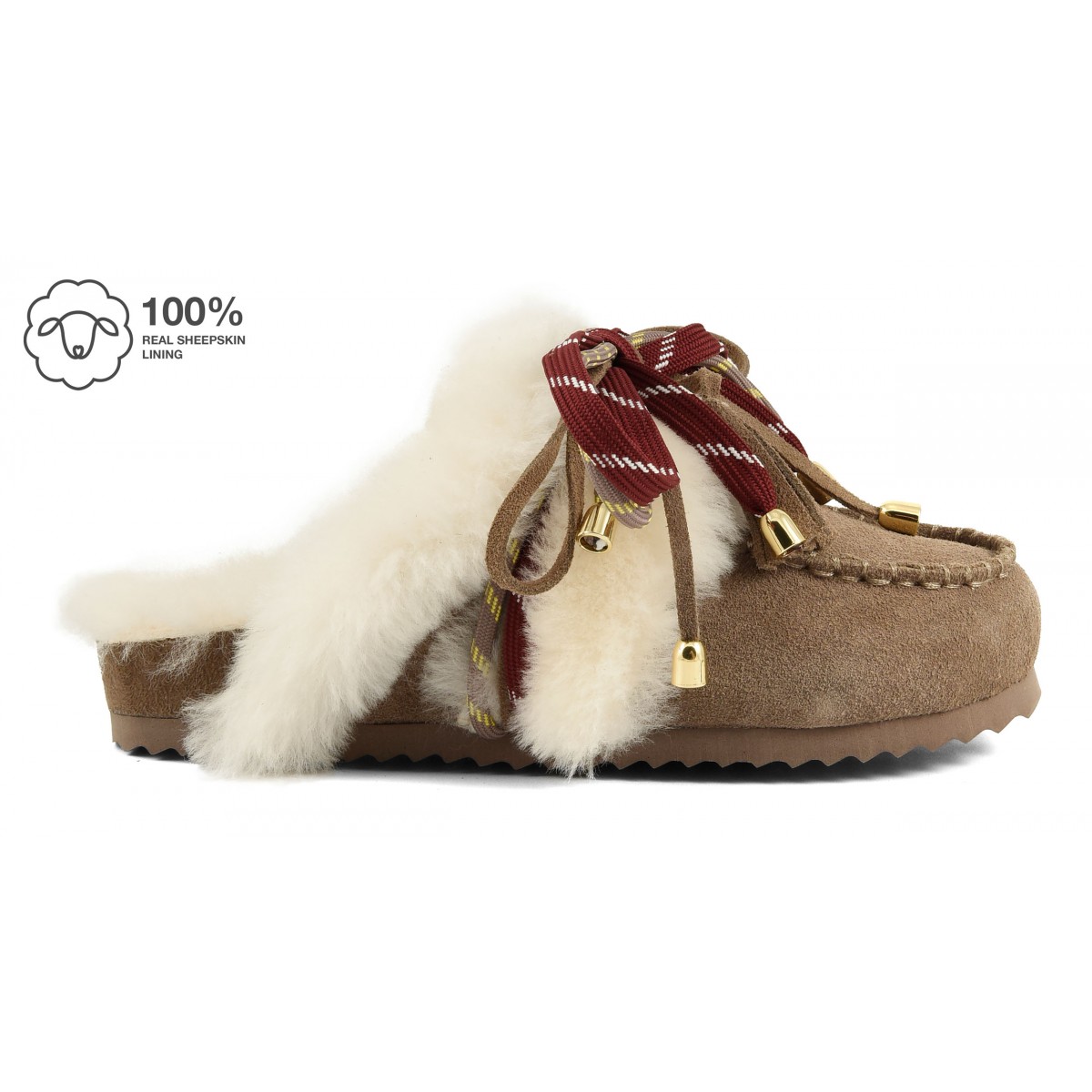 SLOFI SHEEPSKIN - Sabot en cuir avec doublure en mouton