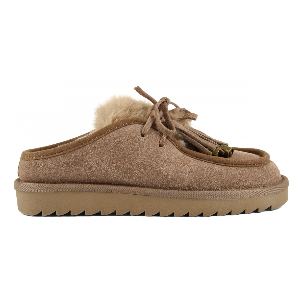 MIWO - Sabot en cuir suede