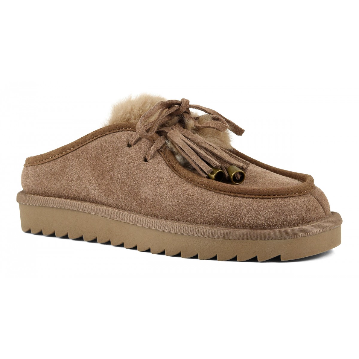 MIWO - Sabot en cuir suede