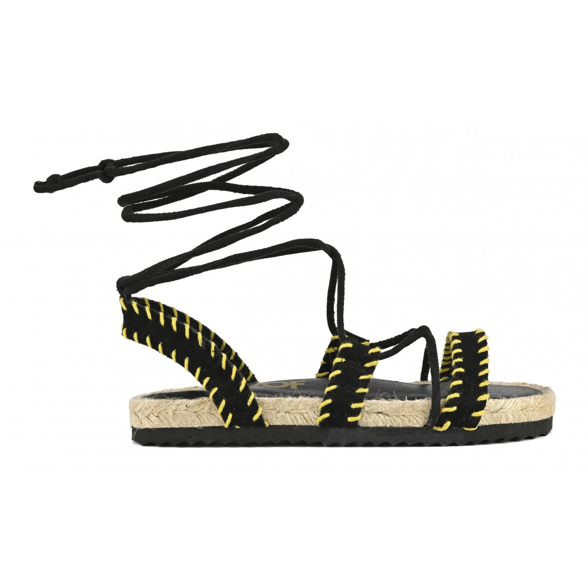 Cow suede espa lace up sandal