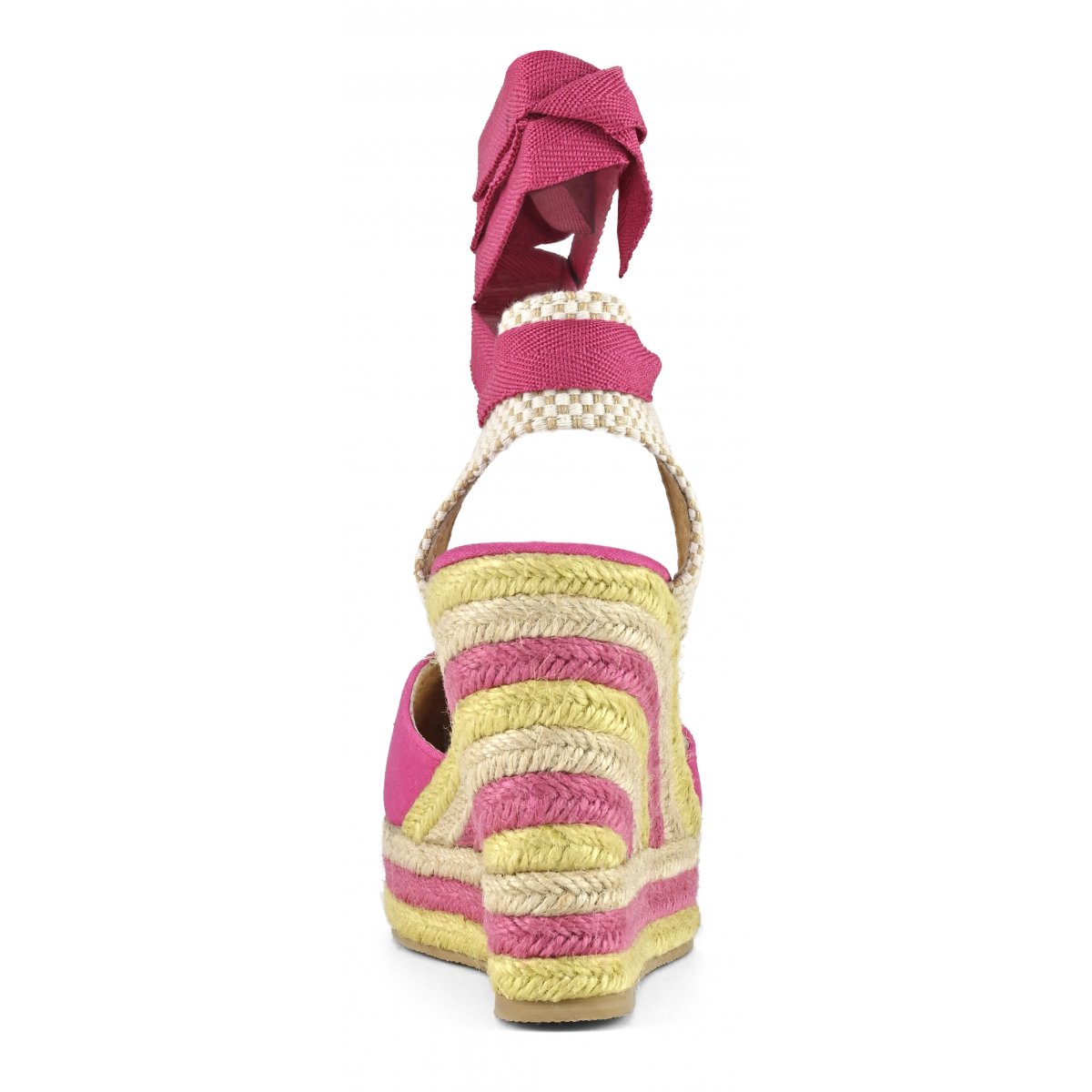 Espadrilles en tissu avec plateau