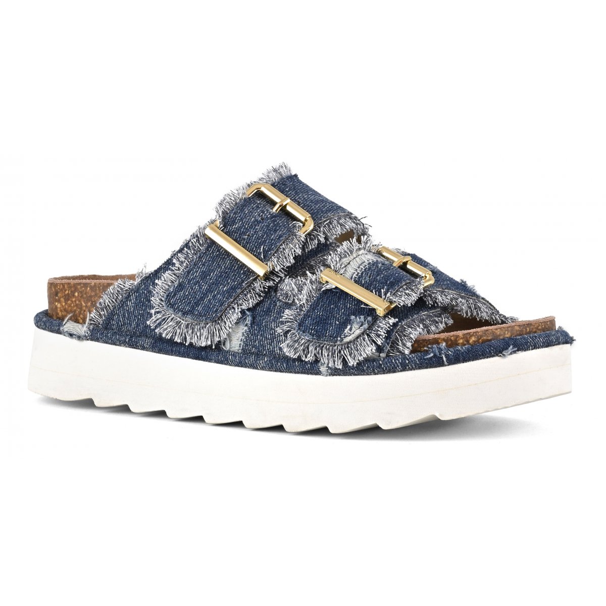 Sandales avec plateforme denim