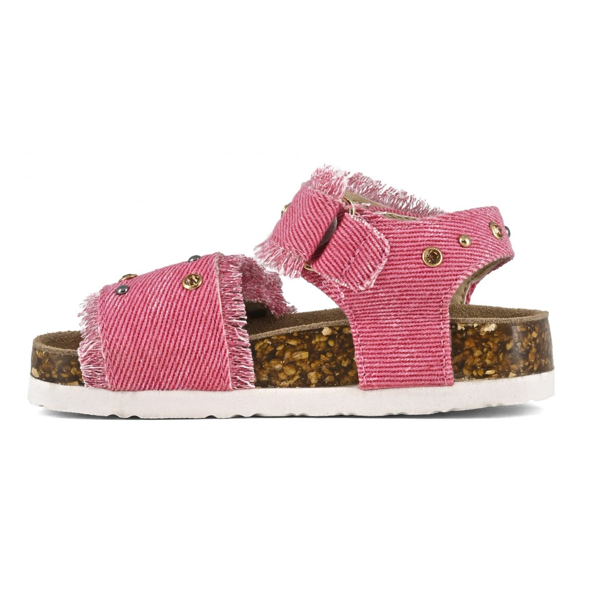 Sandales baby denim avec strass