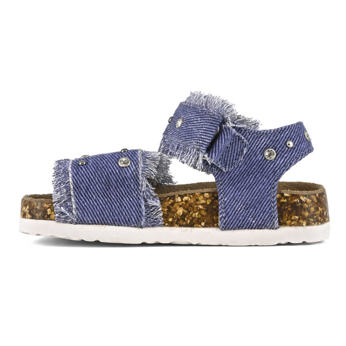 Sandales baby denim avec strass