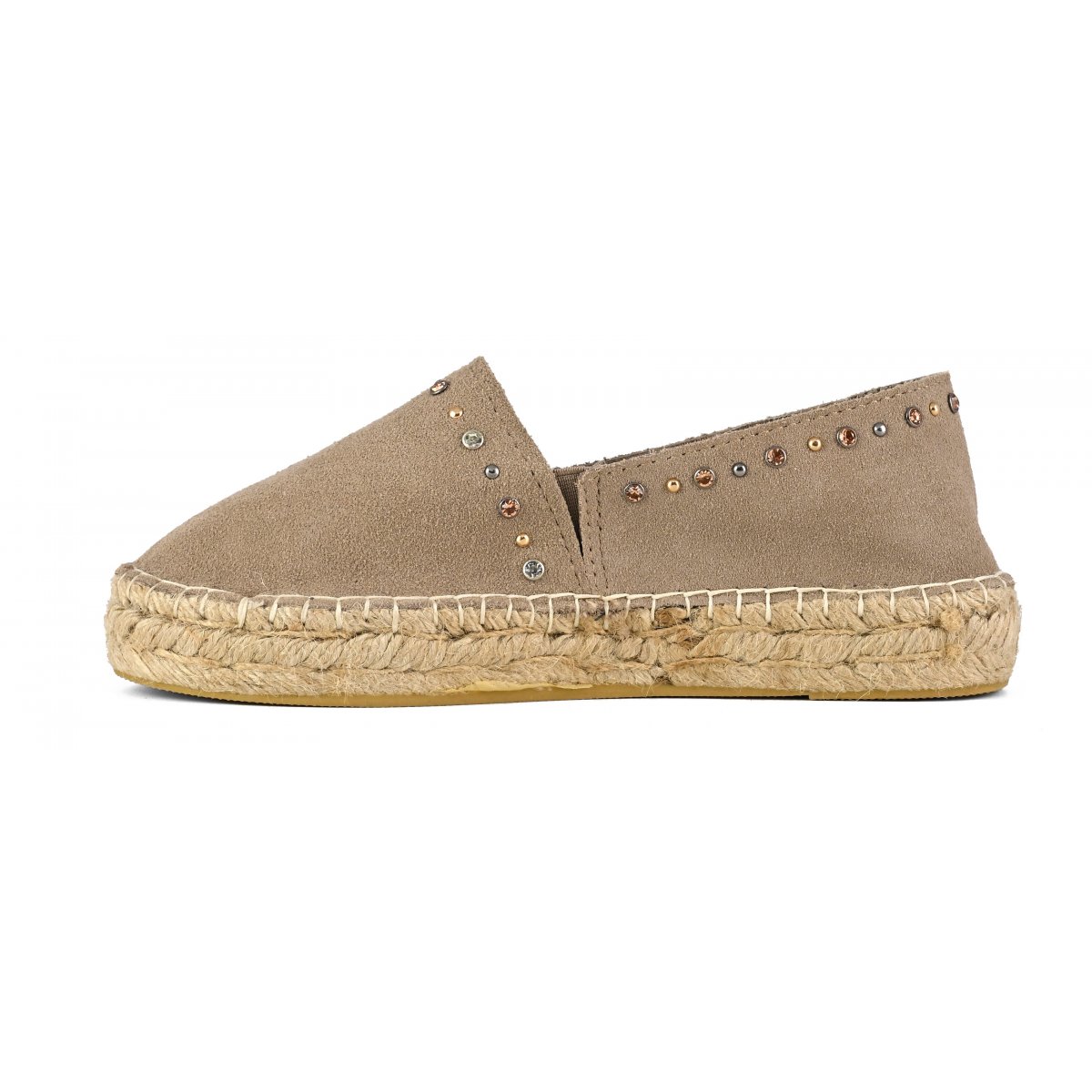 Espadrilles en daim avec strass