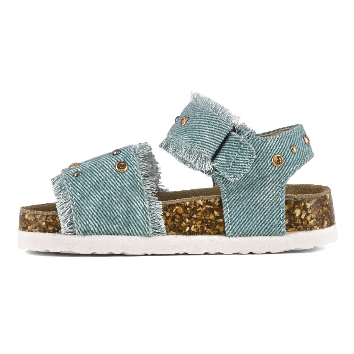 Sandales baby denim avec strass