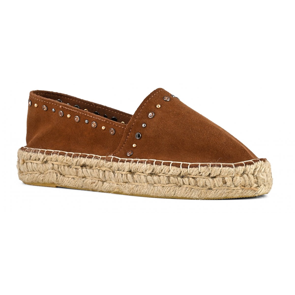 Espadrilles en daim avec strass