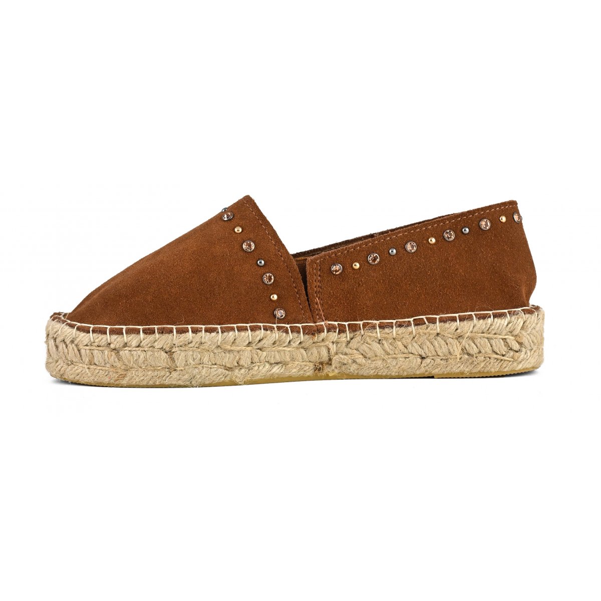 Espadrilles en daim avec strass