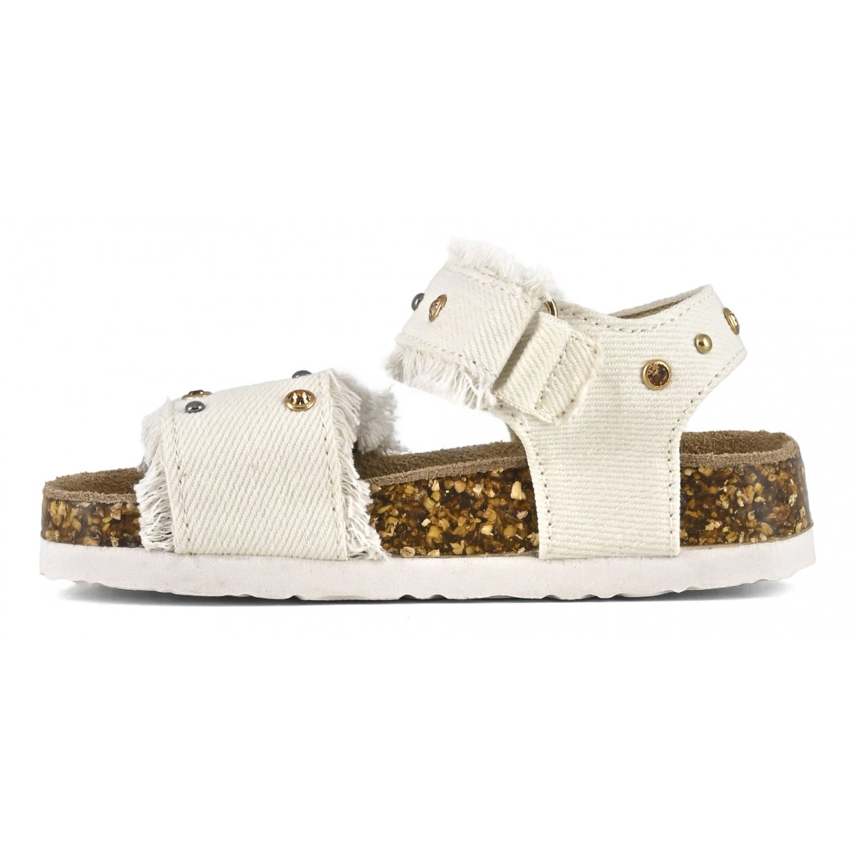 Sandales baby denim avec strass