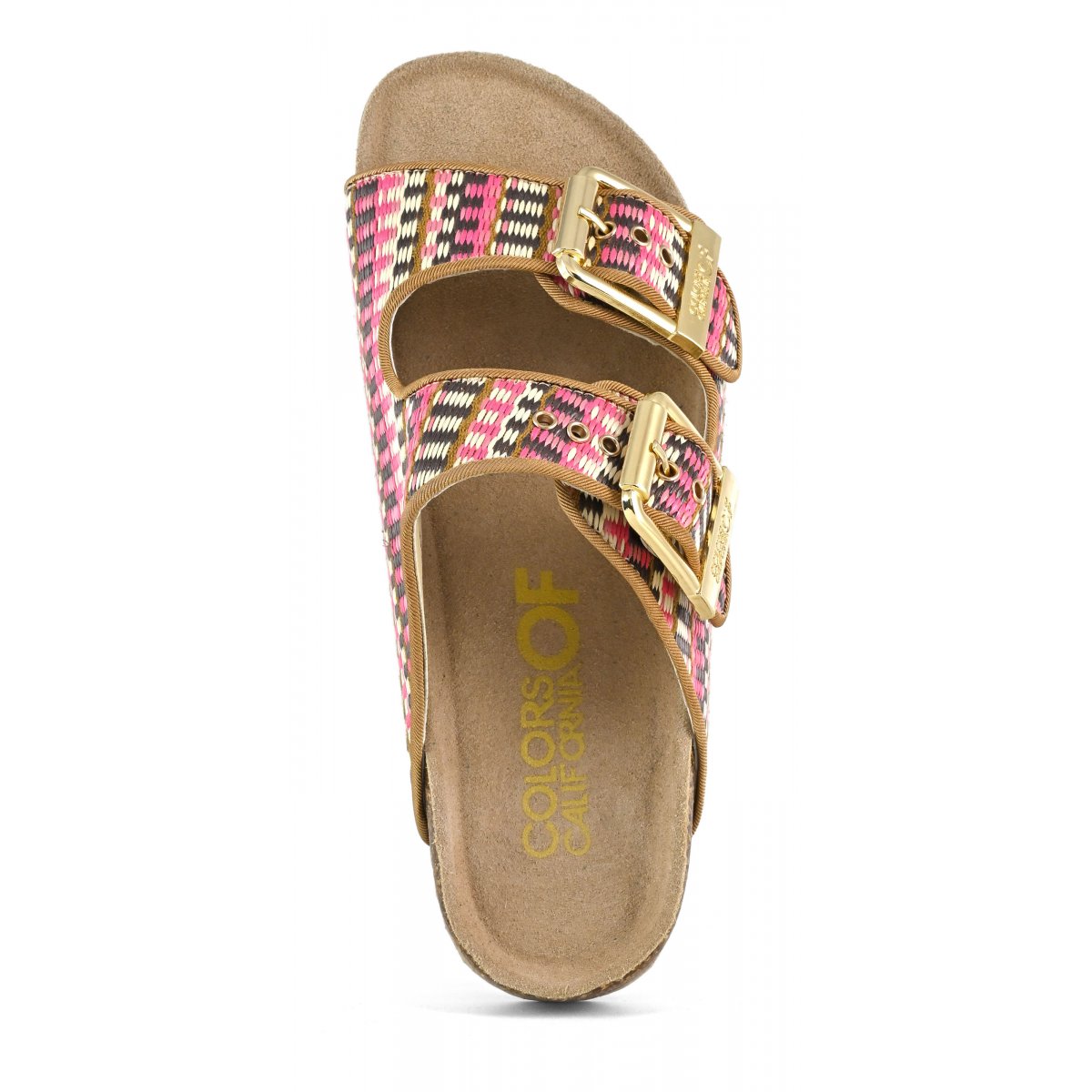 Sandales en raphia avec boucles