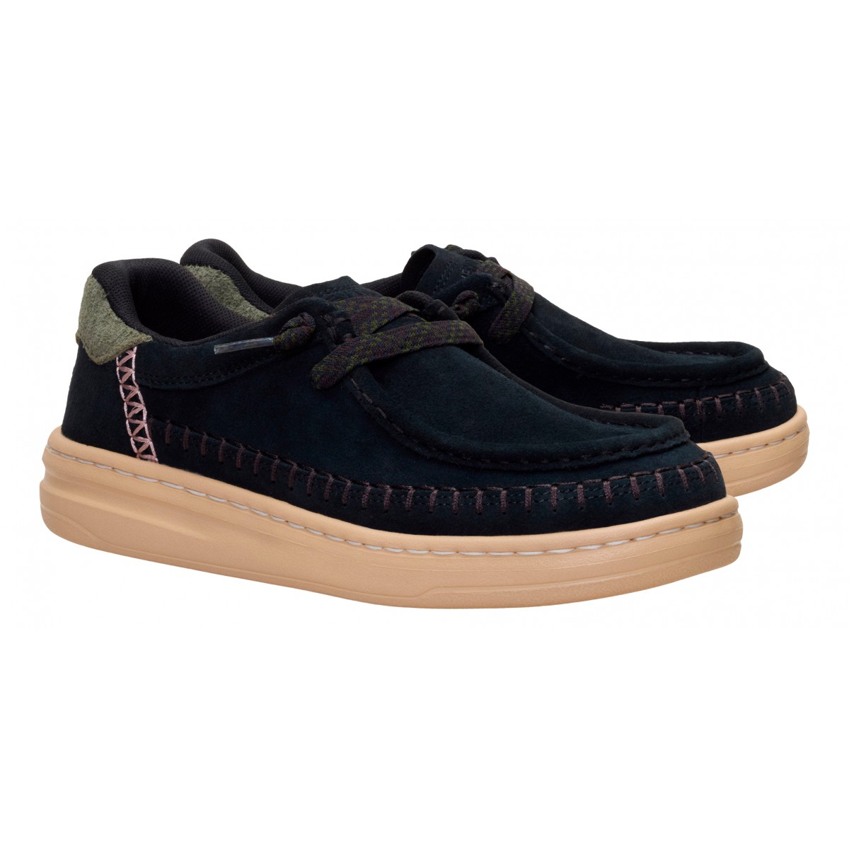 Harper moc crafted suede