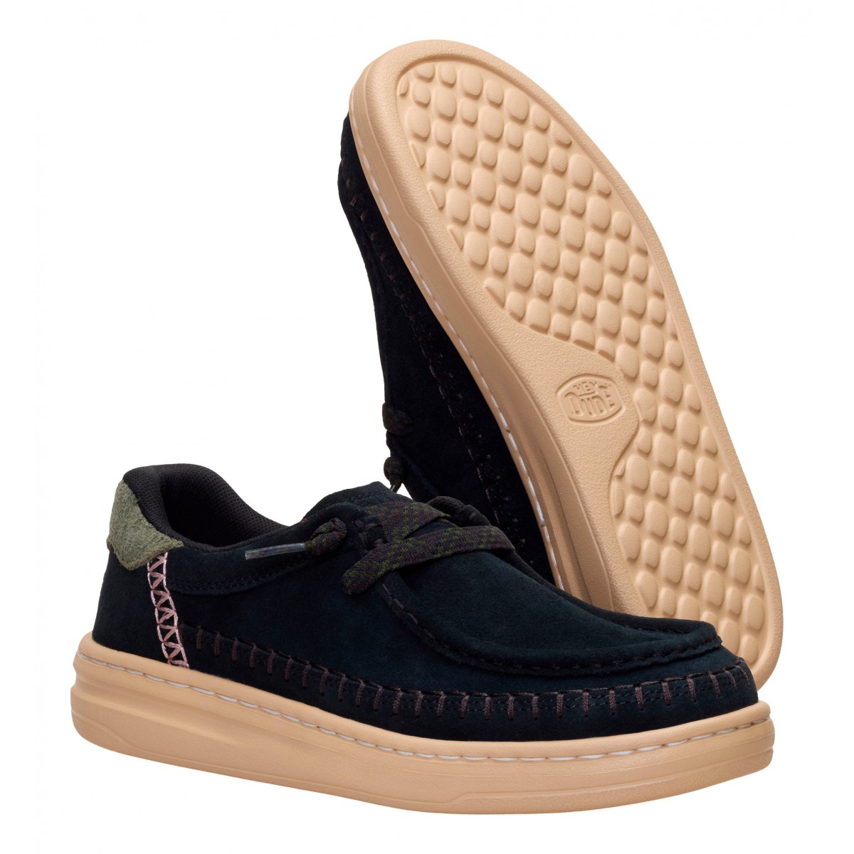 Harper moc crafted suede