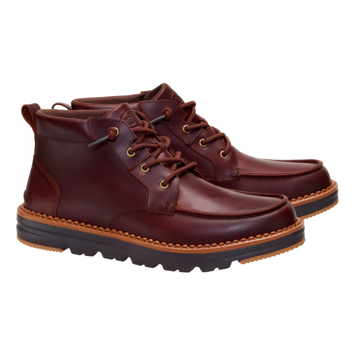 Flint boot leather