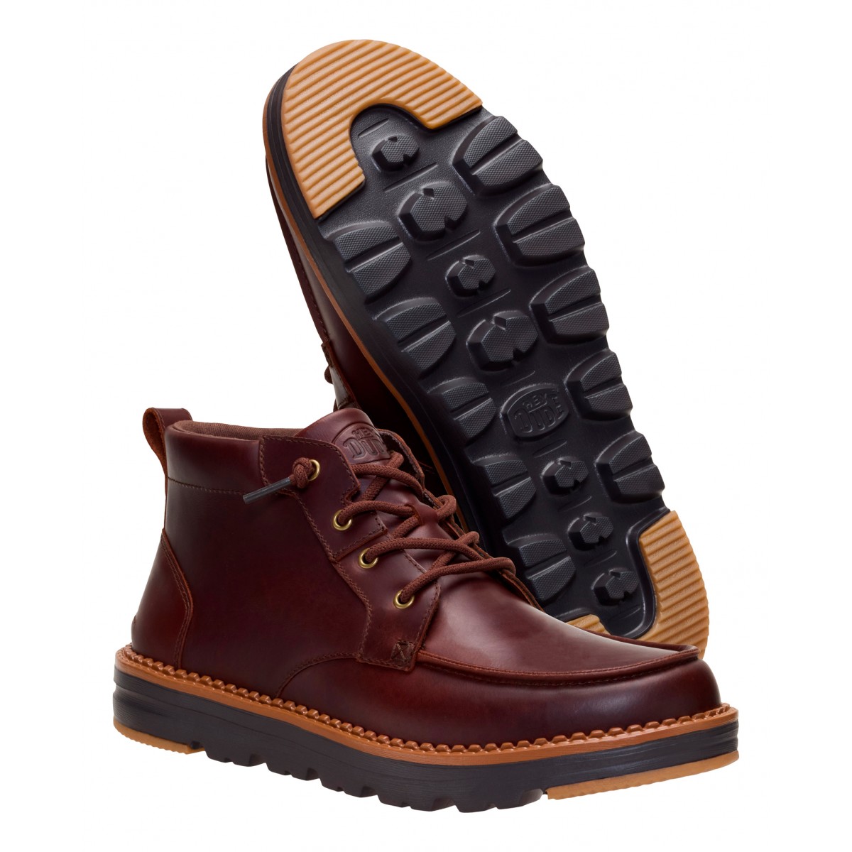 Flint boot leather