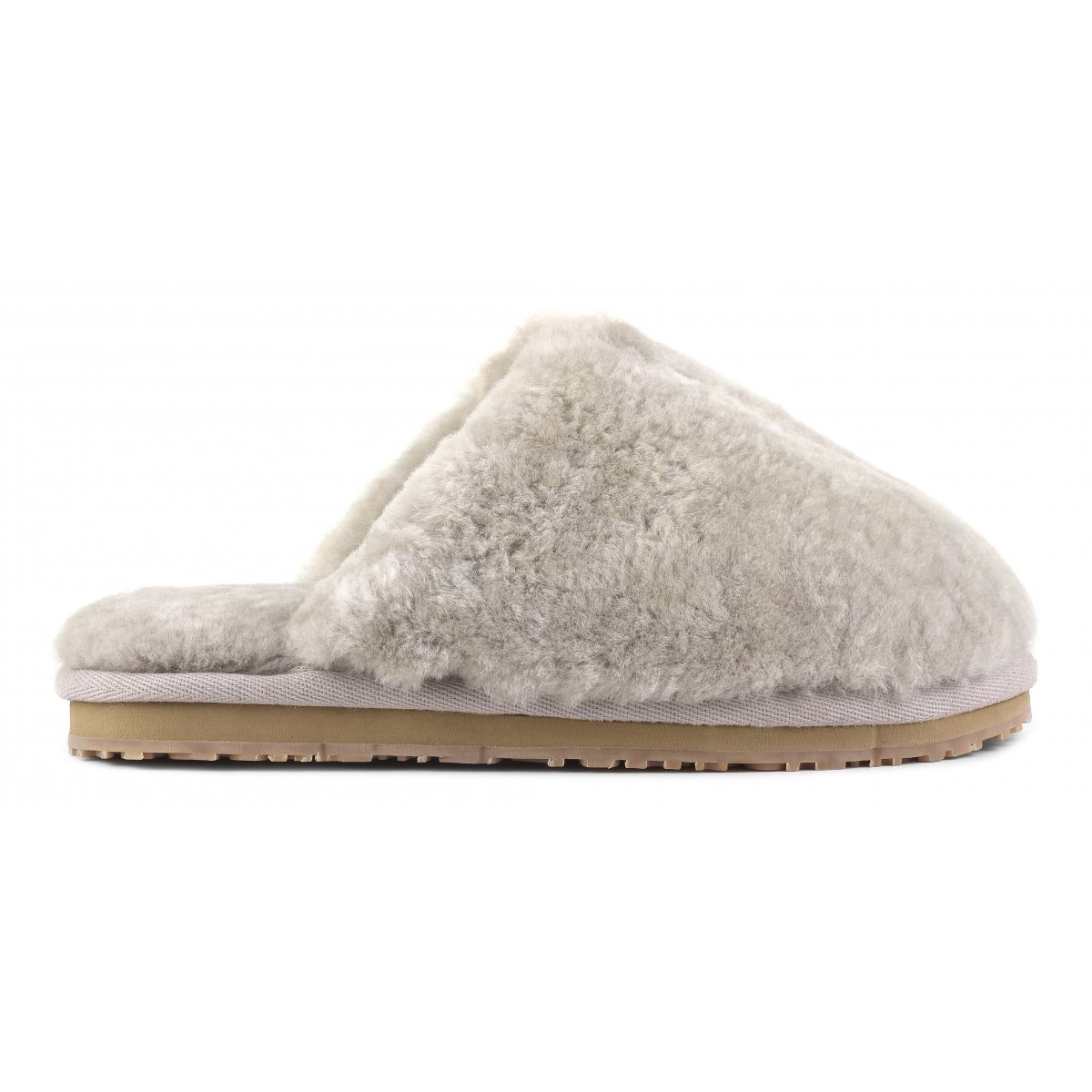Closed Toe sheepskin fur slipper SAND img 1