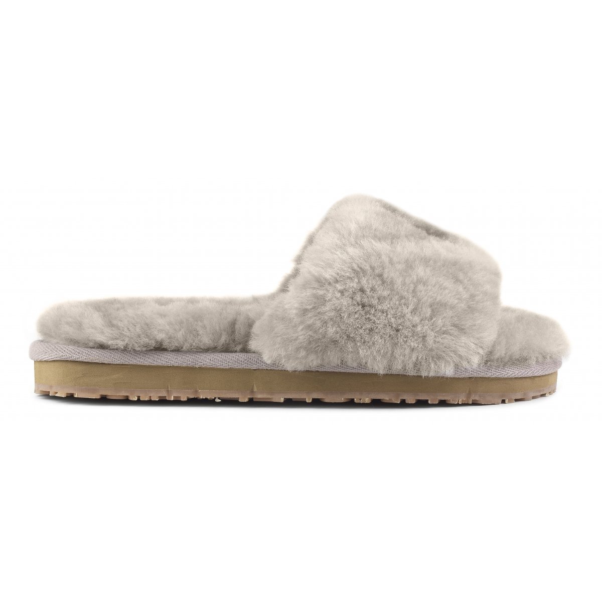 Sheepskin fur slide slipper SAND img 1