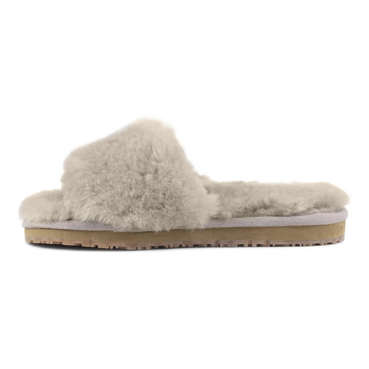 Sheepskin fur slide slipper SAND img 5