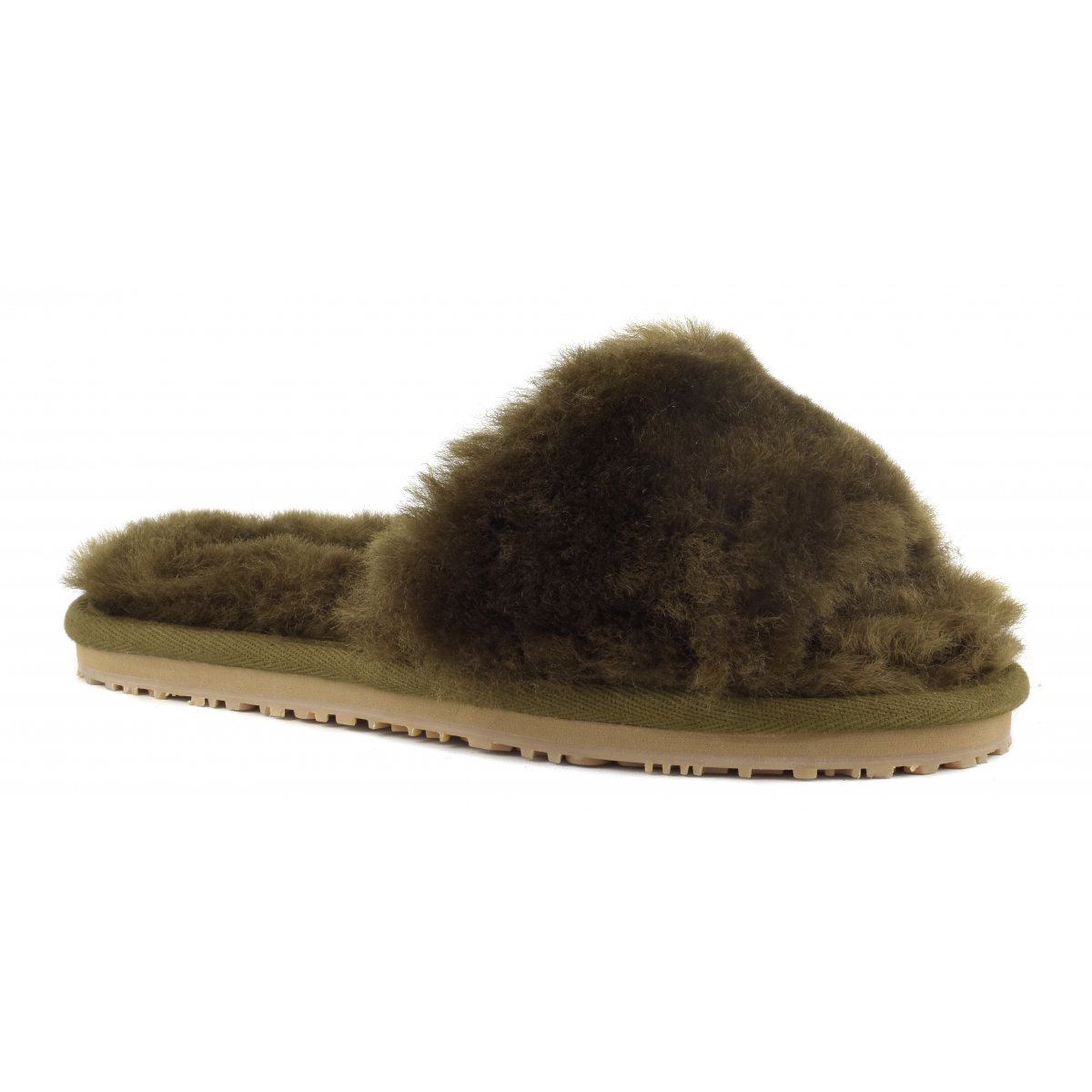 Sheepskin fur slide slipper MIL img 2