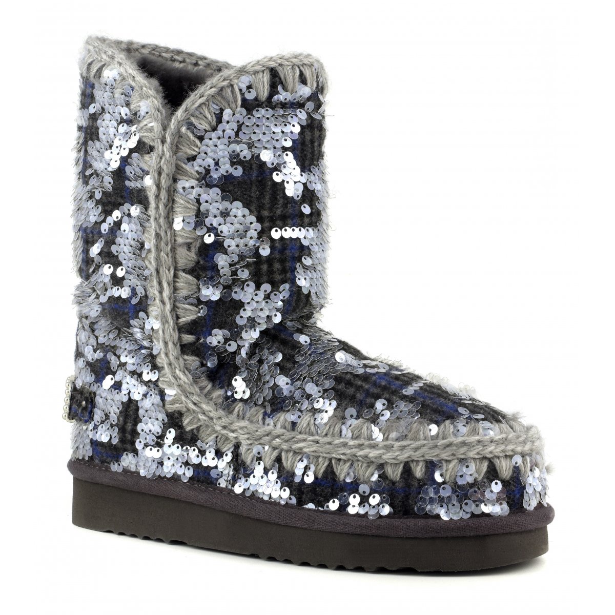 sequin ankle boot