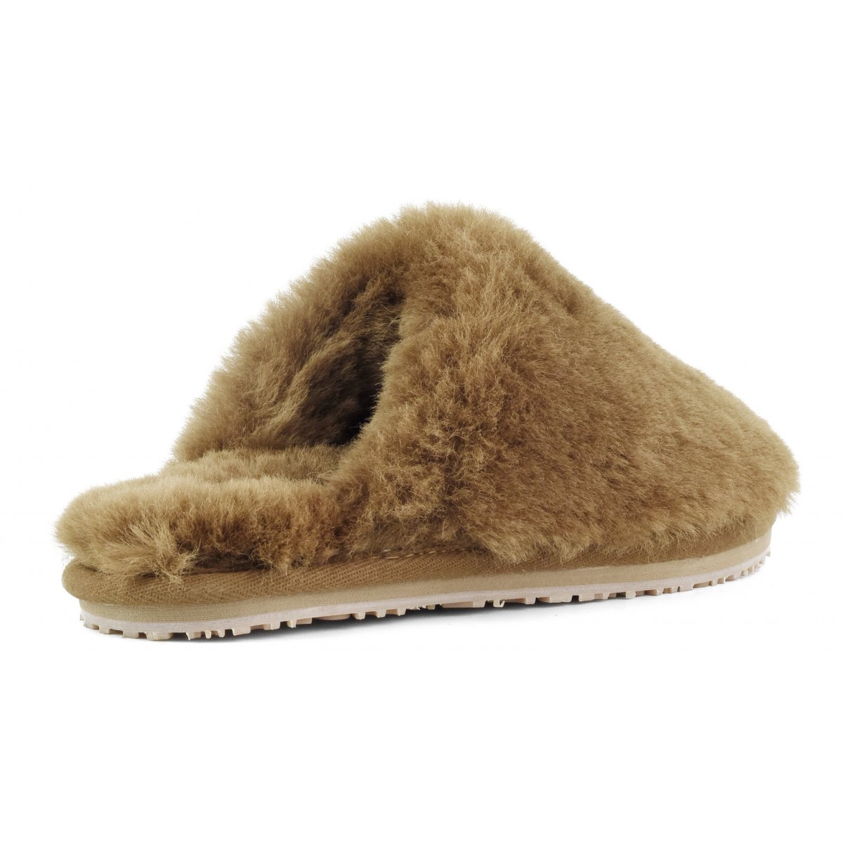 Closed Toe sheepskin fur slipper COG img 3