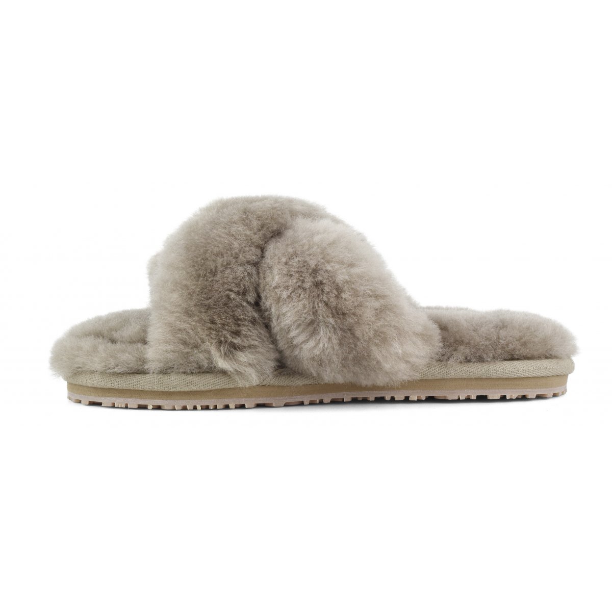Criss-cross fur slide slipper ELGRY img 5
