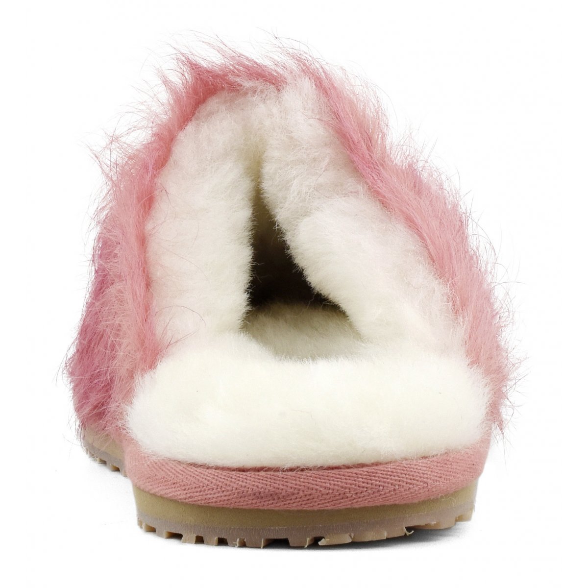 Closed Toe long hair ponyskin fur slipper LHPFUX img 4