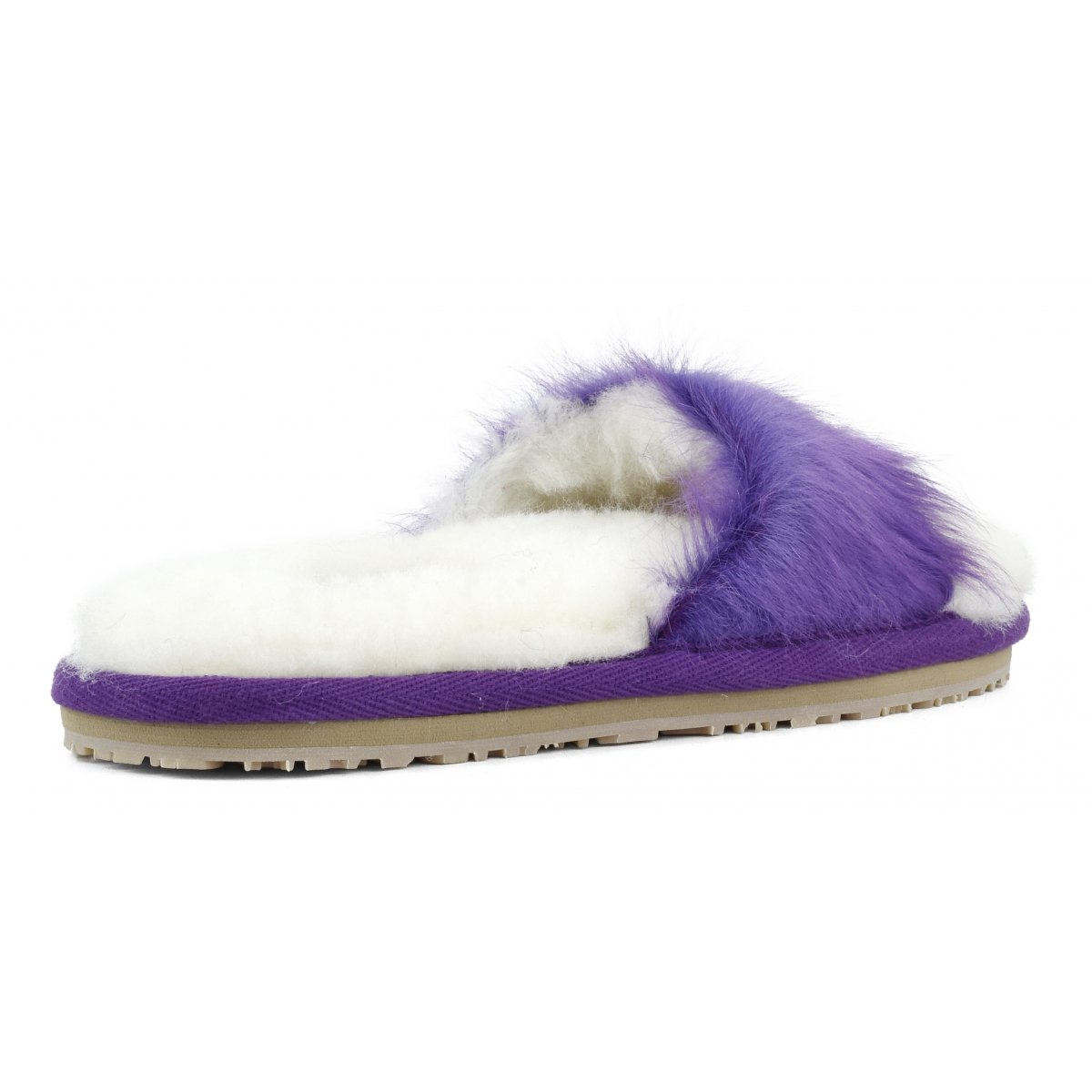 Long hair ponyskin fur slide slipper LHPPUR img 3