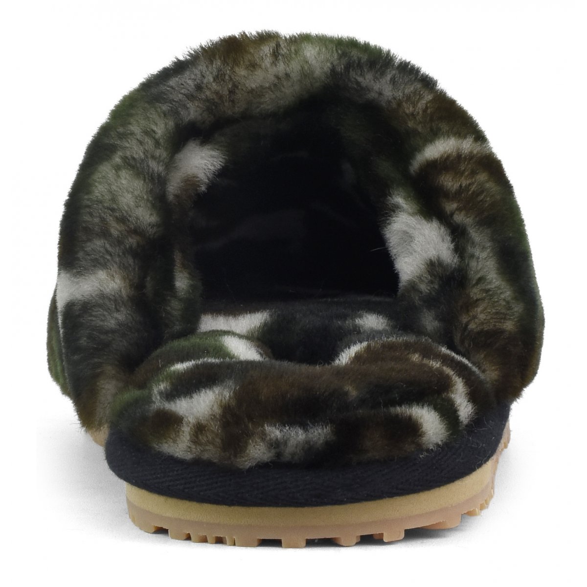 Closed Toe sheepskin fur slipper CAMO img 4