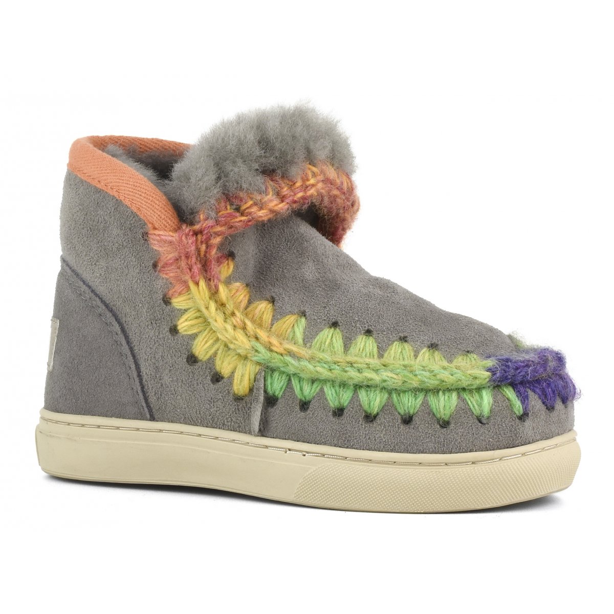 eskimo sneaker rainbow stitching NGRE img 2