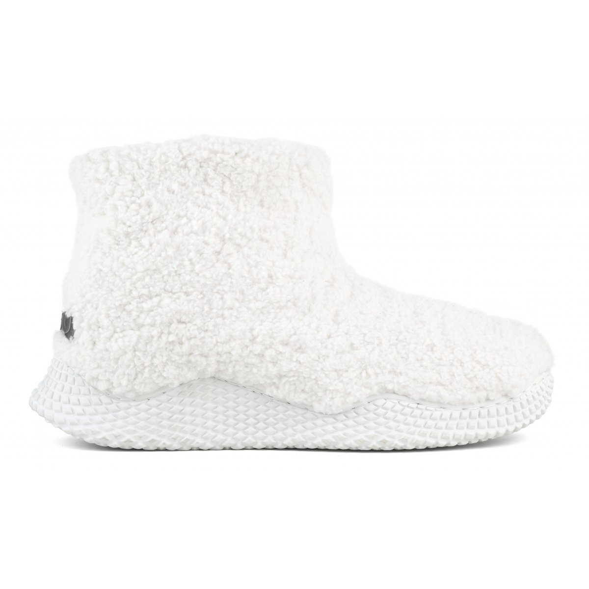 ECO SOLE SLIP-ON BOOTIE IN TEXTILE FELT TALL WHI img 1
